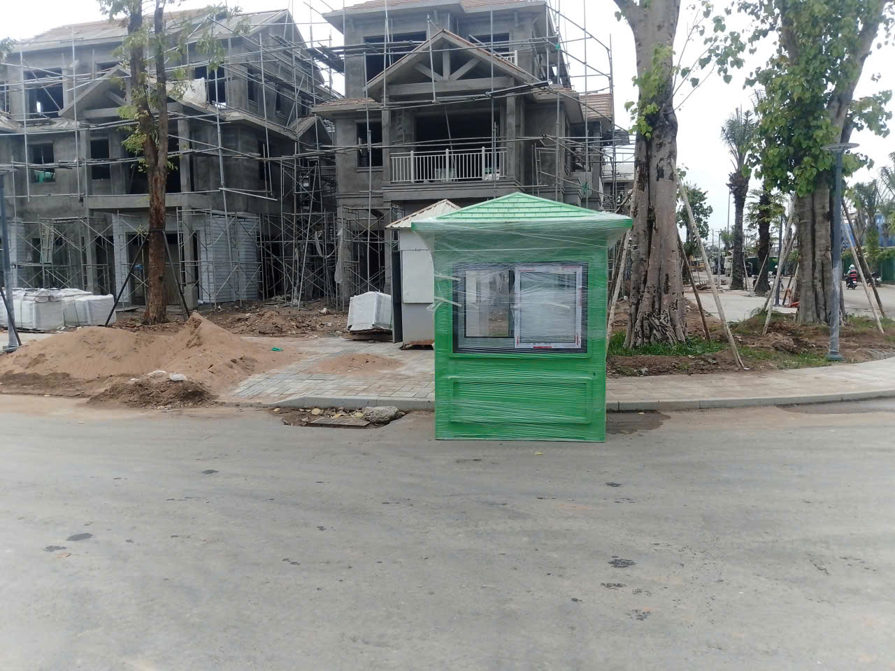 Lắp đặt bốt gác cho khu đô thị