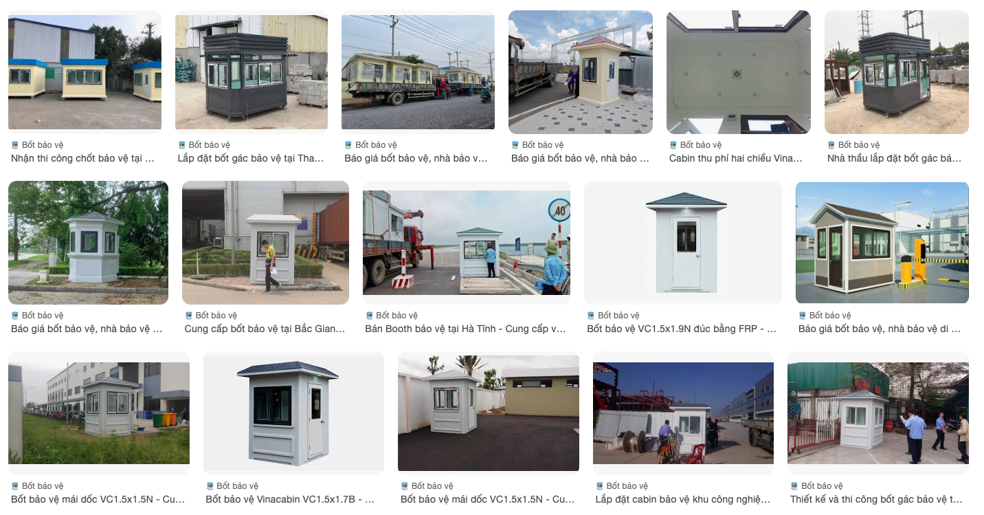 Cabin bảo an bằng frp cao cấp