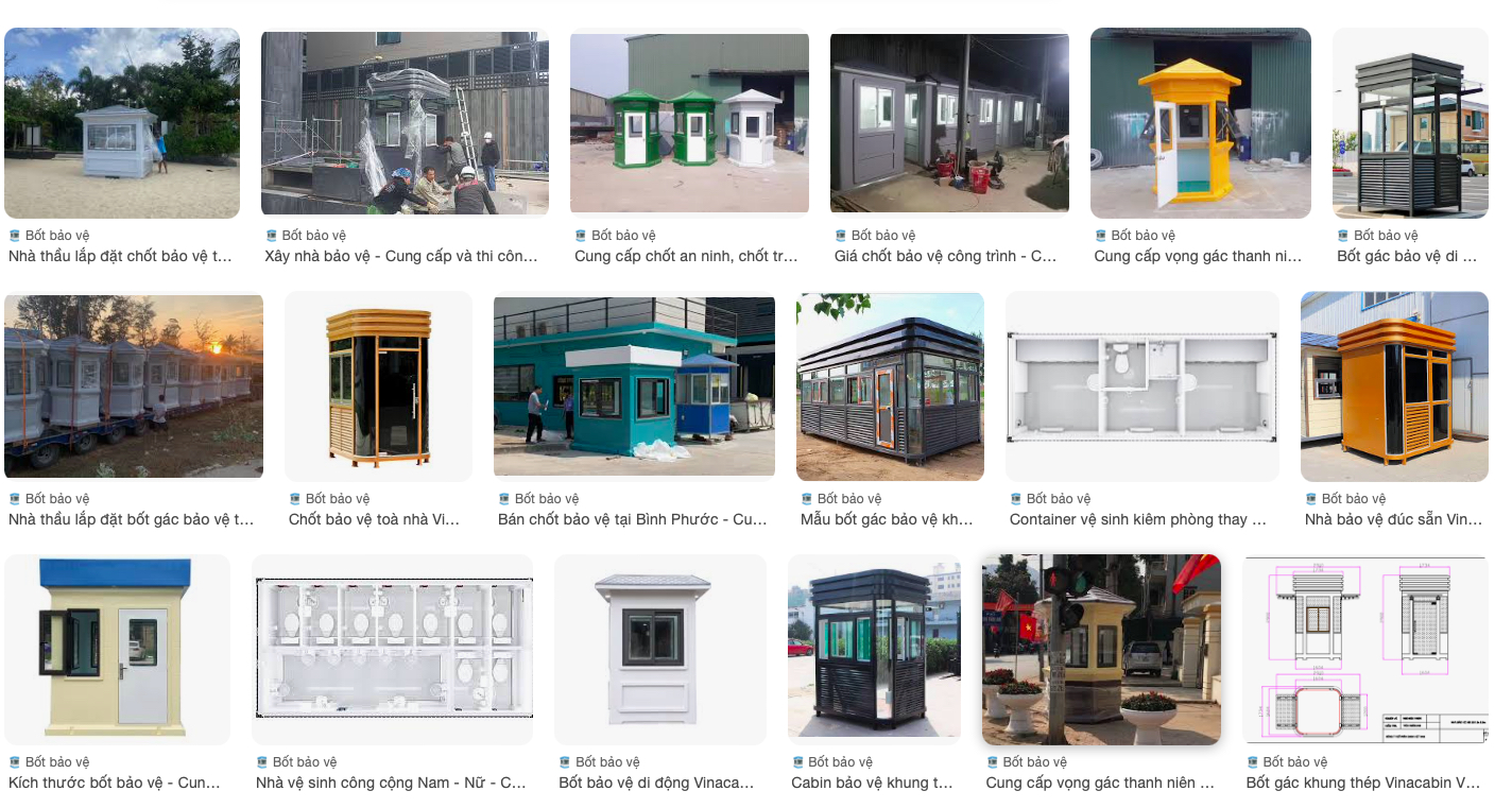 Cung cấp nhà bảo an trên cả nước